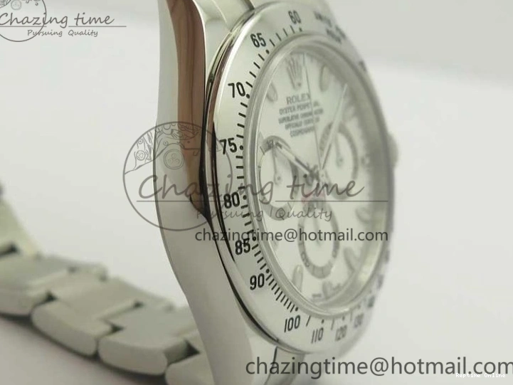 0412 Daytona 116520 ARF 1:1 Best Edition 904L SS Case and Bracelet White Dial A4130 Super Clone V Neat 3419